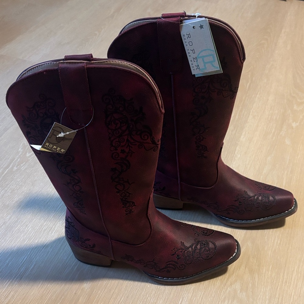 NIB Roper Women's Western Embroidered Judith Boots size 7 - Picture 6 of 8